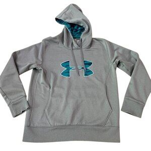 Under Armour Storm Hoodie Sweatshirt Women’s Size Medium Gray Coldgear Fitness